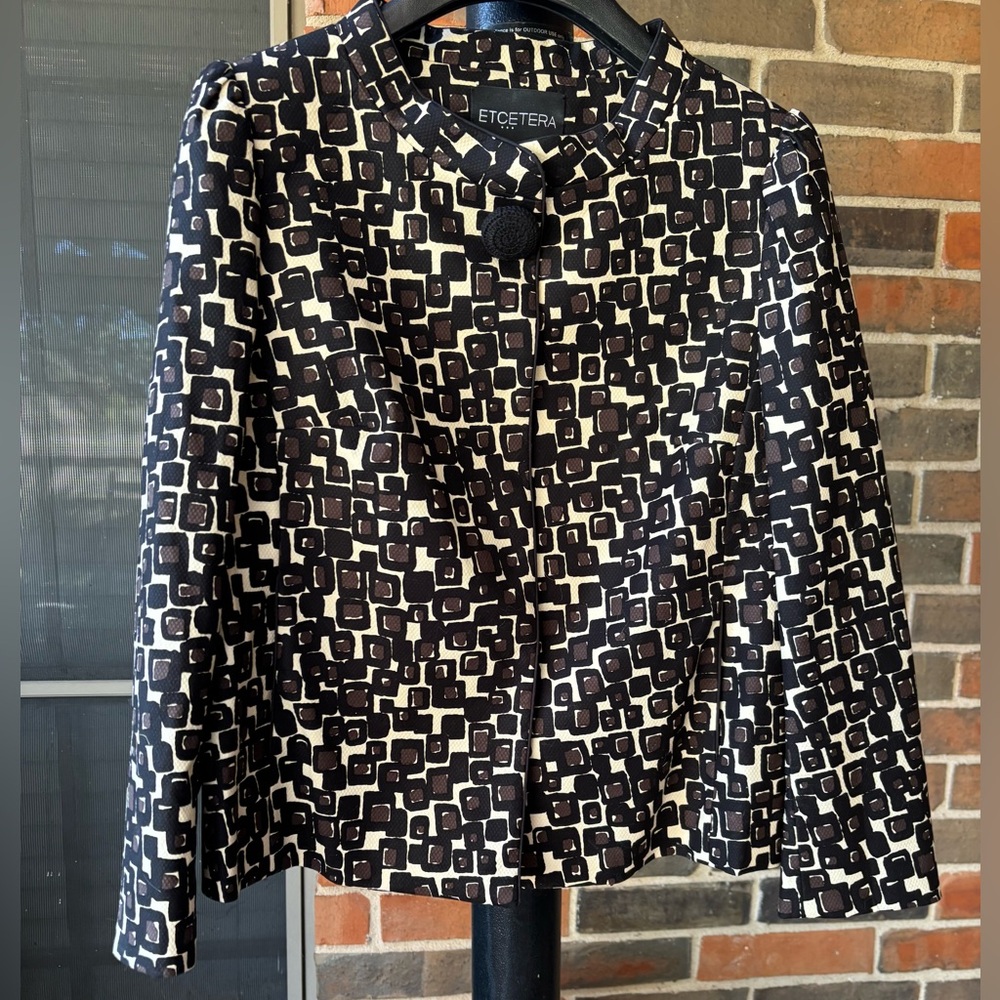 Etcetera Jacket Pleated Back Size 4 - image 1